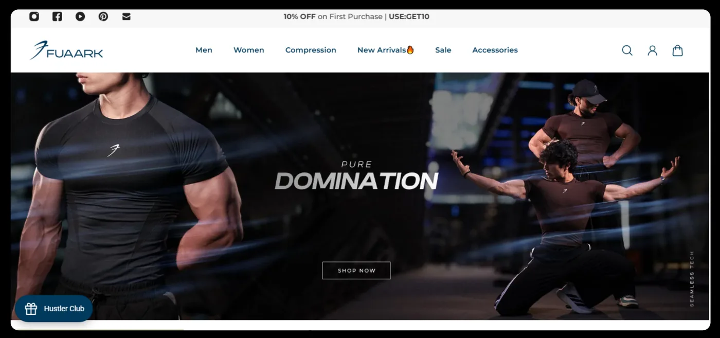 Fuaark Ecommerce Website designed by BrandUp Digital Marketing