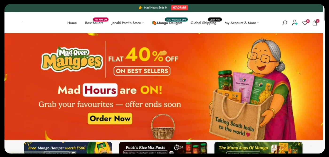 Sweet Karam Coffee Ecommerce Website designed by BrandUp Digital Marketing